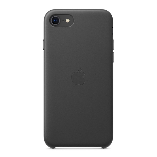 Чохол Apple Leather Case for iPhone SE 2020 Black - ціна, характеристики, відгуки, розстрочка, фото 2