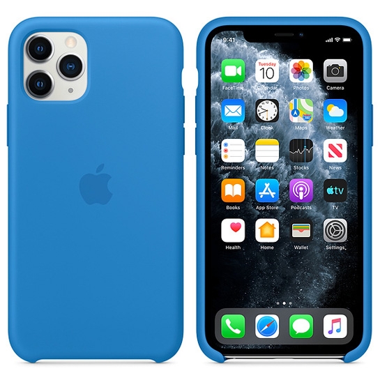 Чехол Apple Silicone Case for iPhone 11 Pro Surf Blue - цена, характеристики, отзывы, рассрочка, фото 3