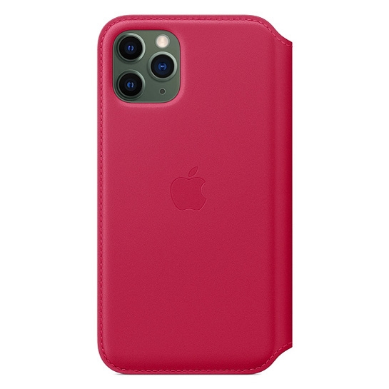 Чехол Apple Leather Folio for iPhone 11 Pro Raspberry - цена, характеристики, отзывы, рассрочка, фото 1