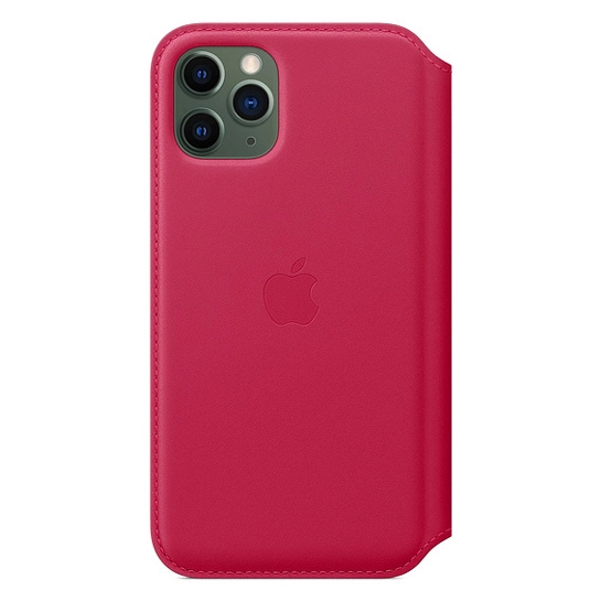 Чохол Apple Leather Folio for iPhone 11 Pro Raspberry