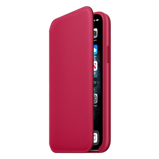 Чехол Apple Leather Folio for iPhone 11 Pro Raspberry - цена, характеристики, отзывы, рассрочка, фото 2