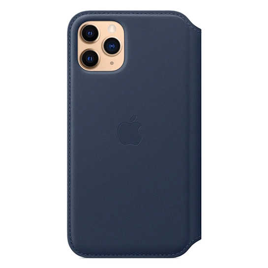 Чохол Apple Leather Folio for iPhone 11 Pro Deep Sea Blue