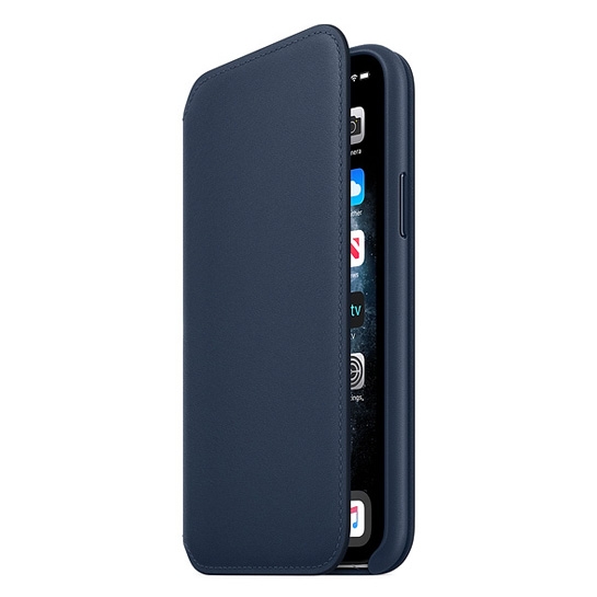 Чехол Apple Leather Folio for iPhone 11 Pro Deep Sea Blue - цена, характеристики, отзывы, рассрочка, фото 2