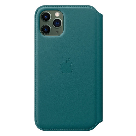 Чохол Apple Leather Folio for iPhone 11 Pro Peacock - ціна, характеристики, відгуки, розстрочка, фото 1
