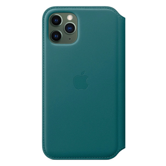Чохол Apple Leather Folio for iPhone 11 Pro Peacock