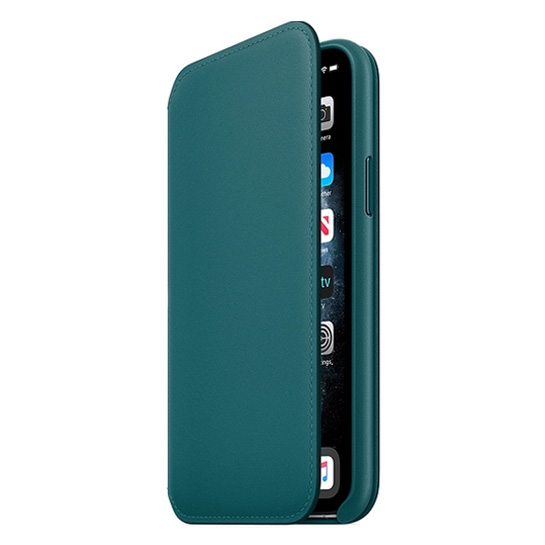 Чехол Apple Leather Folio for iPhone 11 Pro Peacock - цена, характеристики, отзывы, рассрочка, фото 2