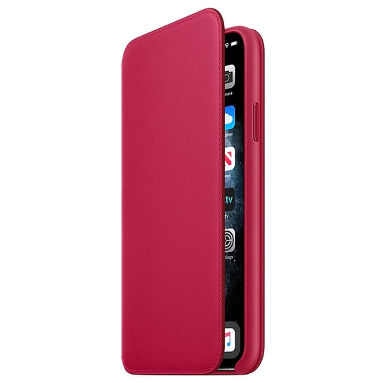 Чехол Apple Leather Folio for iPhone 11 Pro Max Raspberry - цена, характеристики, отзывы, рассрочка, фото 2
