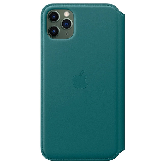 Чохол Apple Leather Folio for iPhone 11 Pro Max Peacock