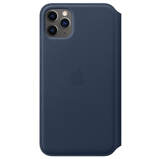 Чохол Apple Leather Folio for iPhone 11 Pro Max Deep Sea Blue - цена, характеристики, отзывы, рассрочка, фото 1