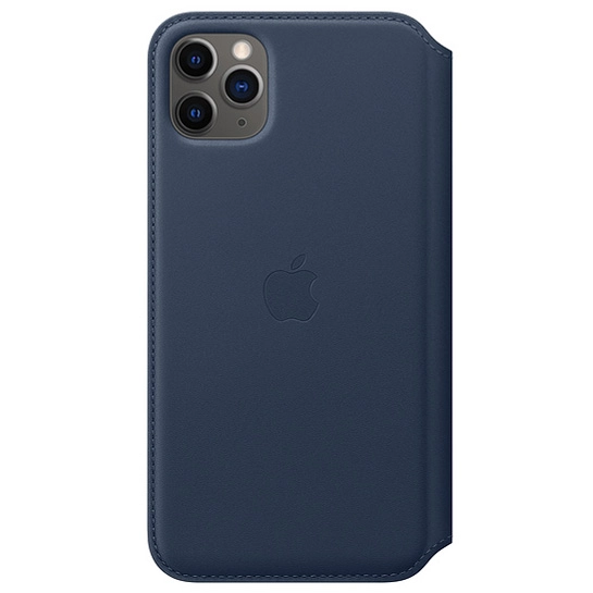 Чохол Apple Leather Folio for iPhone 11 Pro Max Deep Sea Blue