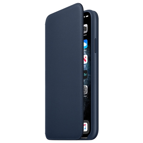 Чехол Apple Leather Folio for iPhone 11 Pro Max Deep Sea Blue - цена, характеристики, отзывы, рассрочка, фото 2