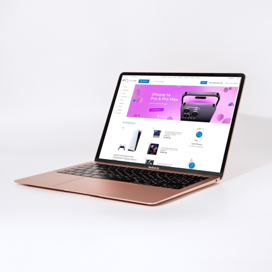 Б/У Ноутбук Apple MacBook Air 13" 512GB, Retina Gold, 2018 (Идеальное) - цена, характеристики, отзывы, рассрочка, фото 1