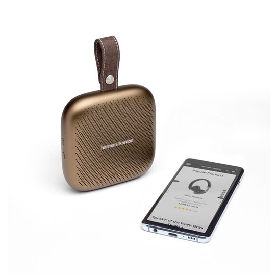 Портативна акустика Harman Kardon NEO Portable Bluetooth Speaker Copper/Brown - ціна, характеристики, відгуки, розстрочка, фото 4