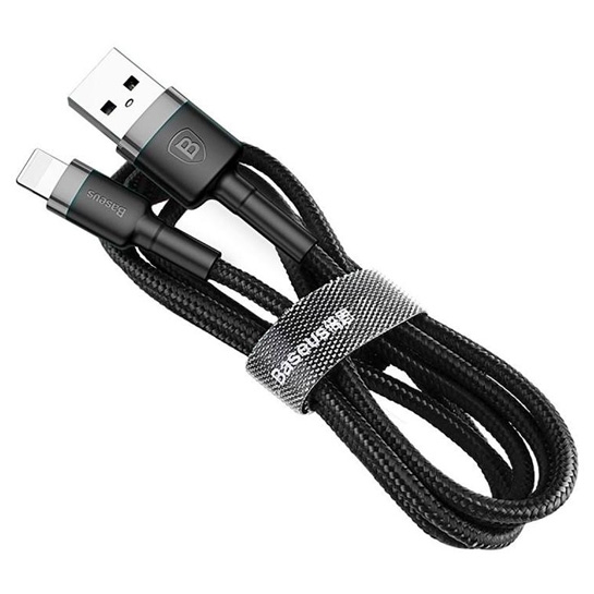 Кабель Baseus Kevlar-Series Lightning to USB Cable Black - ціна, характеристики, відгуки, розстрочка, фото 2