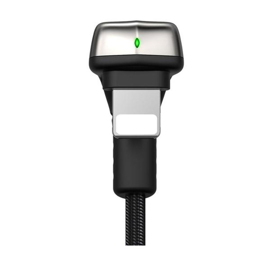 Кабель Wsken Diamond Lightning to USB Cable U-Type (1.2m) Black - ціна, характеристики, відгуки, розстрочка, фото 2