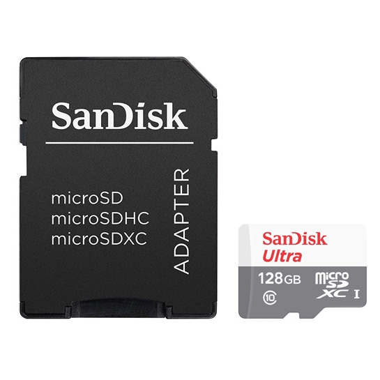 Карта памяти MicroSDXC 128Gb SanDisk (class 10) with adapter (80Mb/s, 533x) - цена, характеристики, отзывы, рассрочка, фото 2