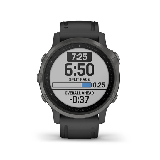 Спортивний годинник Garmin Fenix 6S Carbon Gray DLC with Black Band - ціна, характеристики, відгуки, розстрочка, фото 2
