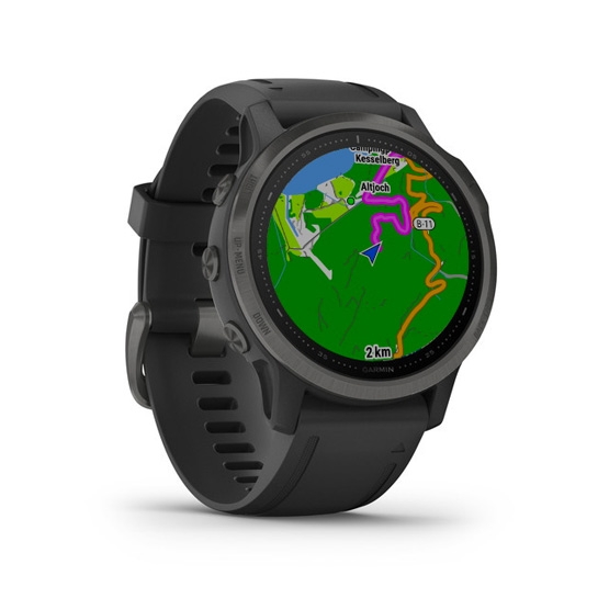 Спортивные часы Garmin Fenix 6S Carbon Gray DLC with Black Band - цена, характеристики, отзывы, рассрочка, фото 3
