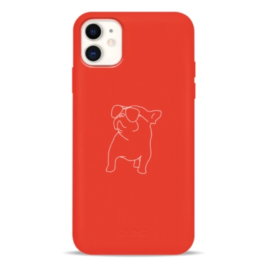 Чохол Pump Silicone Minimalistic Case for iPhone 11 Pug With # - цена, характеристики, отзывы, рассрочка, фото 1