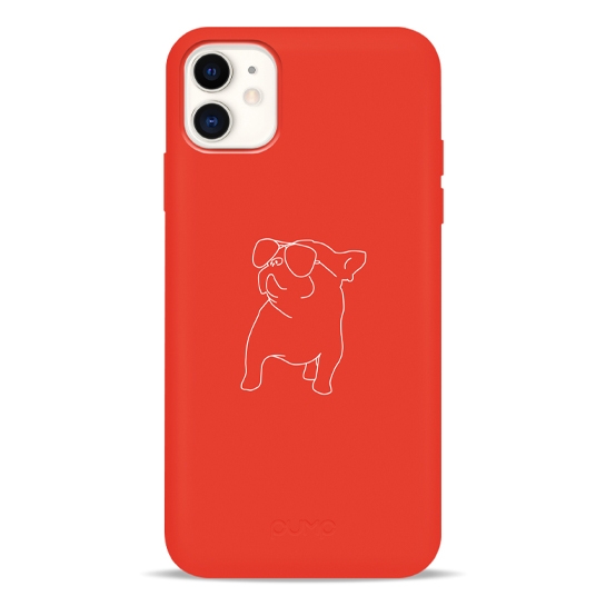 Чехол Pump Silicone Minimalistic Case for iPhone 11 Pug With # - цена, характеристики, отзывы, рассрочка, фото 1