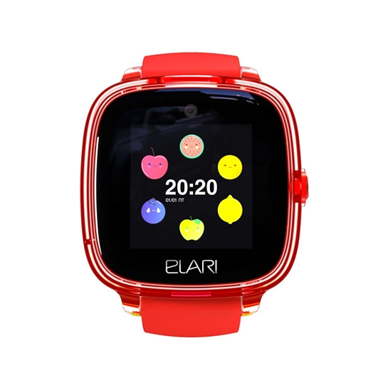 Дитячі смарт-годинник Elari KidPhone Fresh Red з GPS-трекером - ціна, характеристики, відгуки, розстрочка, фото 1