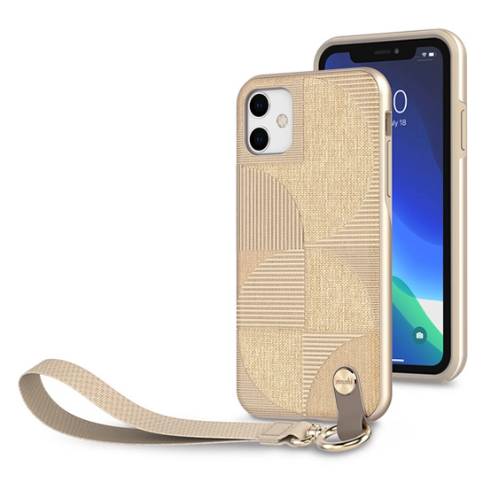 Чехол Moshi Altra Slim Case with Wrist Strap Sahara Beige for iPhone 11