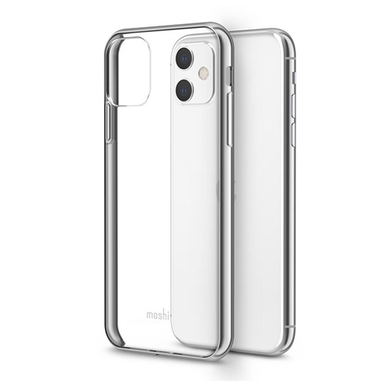 Чохол Moshi Vitros Slim Clear Case Jet Silver for iPhone 11 - ціна, характеристики, відгуки, розстрочка, фото 1