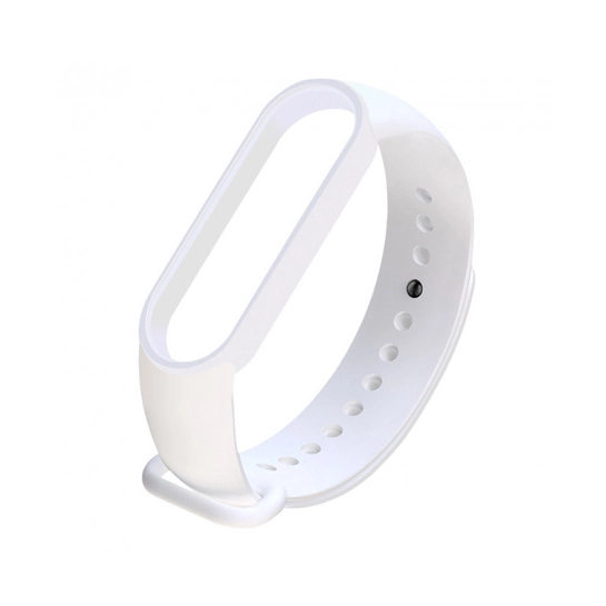 Ремешок для браслета Xiaomi Mi Band 5/6/7 White