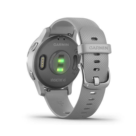 Спортивний годинник Garmin Vivoactive 4S Silver Stainless Steel Bezel with Powder Gray Case and Silicone - ціна, характеристики, відгуки, розстрочка, фото 3