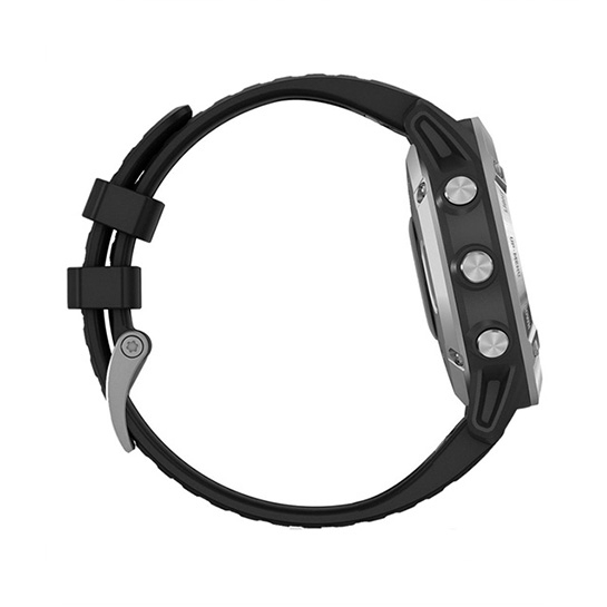 Спортивний годинник Garmin Fenix 6 Silver with Black Band - ціна, характеристики, відгуки, розстрочка, фото 3