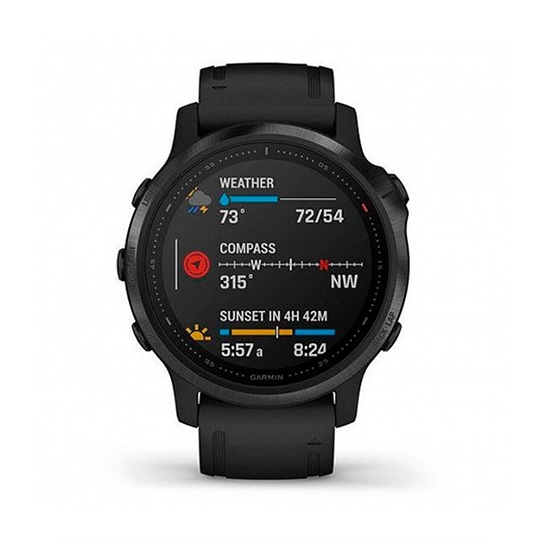 Спортивные часы Garmin Fenix 6 Pro Black with Black Band - цена, характеристики, отзывы, рассрочка, фото 2