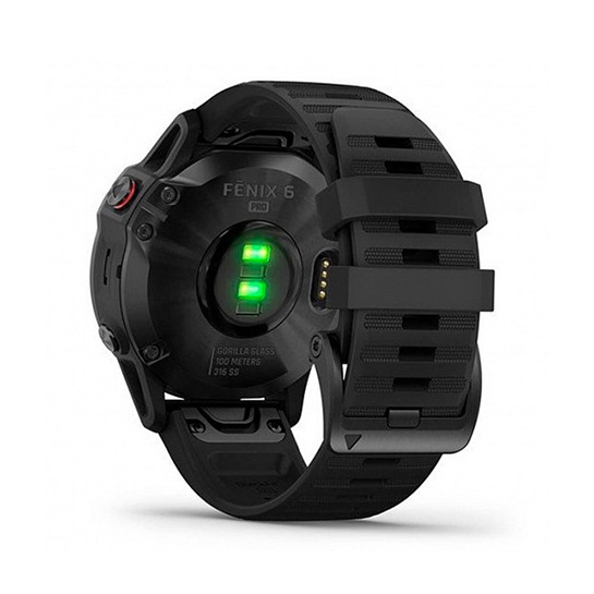 Спортивний годинник Garmin Fenix 6 Pro Black with Black Band - ціна, характеристики, відгуки, розстрочка, фото 3
