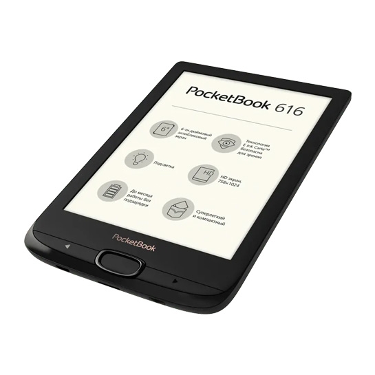Електронна книга PocketBook 616 Black - ціна, характеристики, відгуки, розстрочка, фото 3