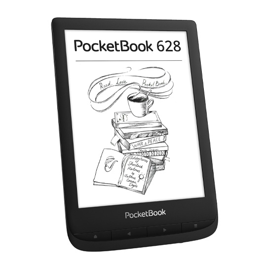 Електронна книга PocketBook 628 Ink Black - ціна, характеристики, відгуки, розстрочка, фото 2