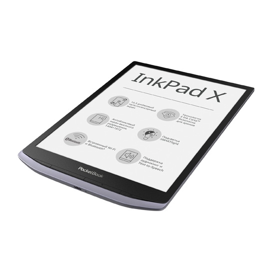 Електронна книга PocketBook 1040 InkPad X Metallic Grey - ціна, характеристики, відгуки, розстрочка, фото 3