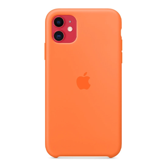 Чехол Apple Silicone Case for iPhone 11 Vitamin C