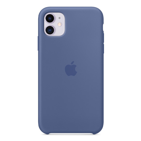 Чехол Apple Silicone Case for iPhone 11 Linen Blue - цена, характеристики, отзывы, рассрочка, фото 1