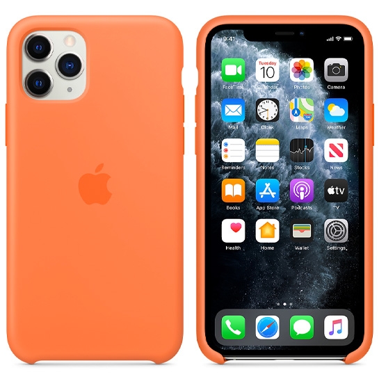 Чехол Apple Silicone Case for iPhone 11 Pro Vitamin C - цена, характеристики, отзывы, рассрочка, фото 3