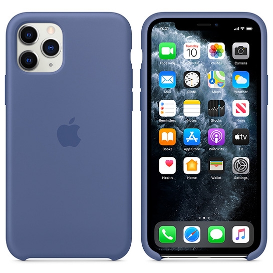 Чохол Apple Silicone Case for iPhone 11 Pro Linen Blue - ціна, характеристики, відгуки, розстрочка, фото 3