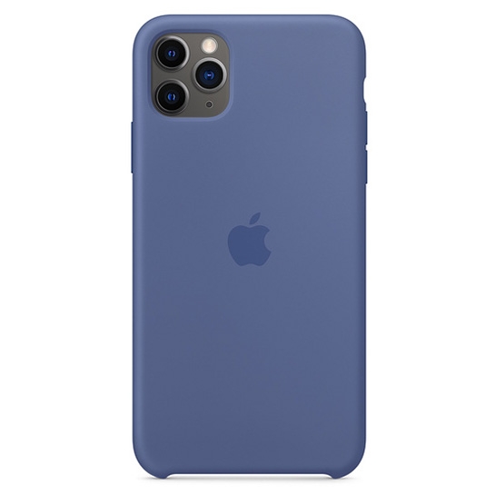 Чохол Apple Silicone Case for iPhone 11 Pro Max Linen Blue - цена, характеристики, отзывы, рассрочка, фото 1