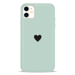 Чехол Pump Silicone Minimalistic Case for iPhone 11 Black Heart #