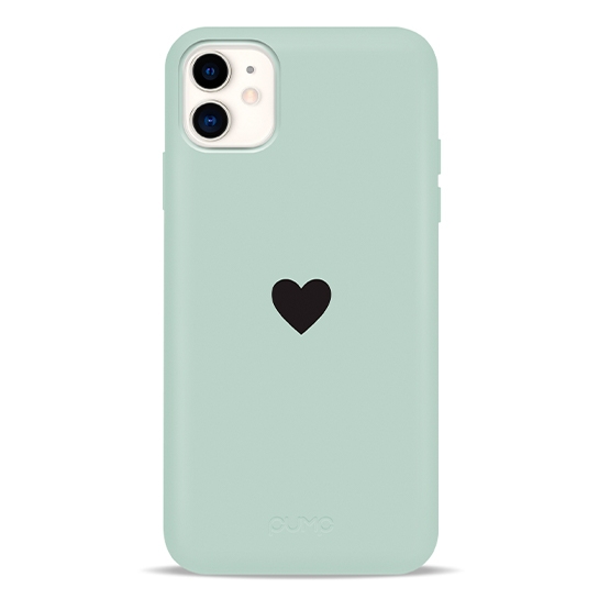 Чохол Pump Silicone Minimalistic Case for iPhone 11 Black Heart # - ціна, характеристики, відгуки, розстрочка, фото 1
