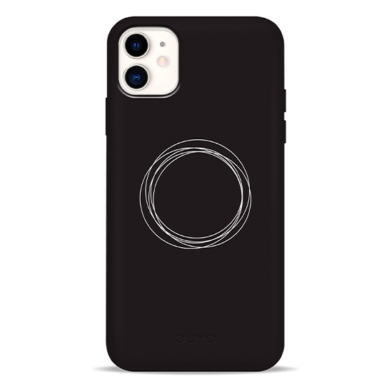 Чохол Pump Silicone Minimalistic Case for iPhone 11 Circles on Dark # - ціна, характеристики, відгуки, розстрочка, фото 1