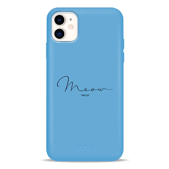 Чохол Pump Silicone Minimalistic Case for iPhone 11 Meow Blue # - ціна, характеристики, відгуки, розстрочка, фото 1