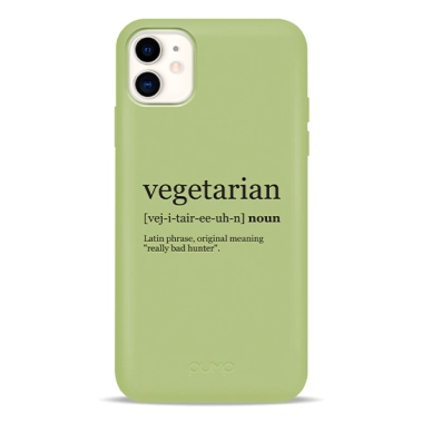 Чохол Pump Silicone Minimalistic Case for iPhone 11 Vegetarian Wiki # - цена, характеристики, отзывы, рассрочка, фото 1