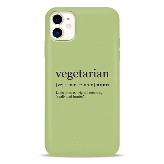 Чохол Pump Silicone Minimalistic Case for iPhone 11 Vegetarian Wiki # - ціна, характеристики, відгуки, розстрочка, фото 1