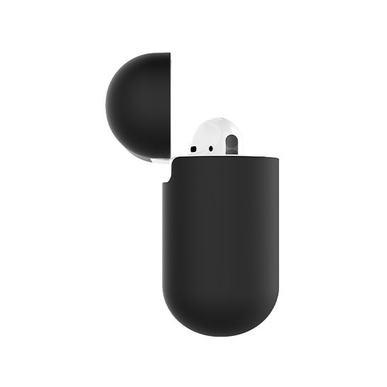 Чохол Pump Silicone Case for Apple AirPods Rocky Black - ціна, характеристики, відгуки, розстрочка, фото 2