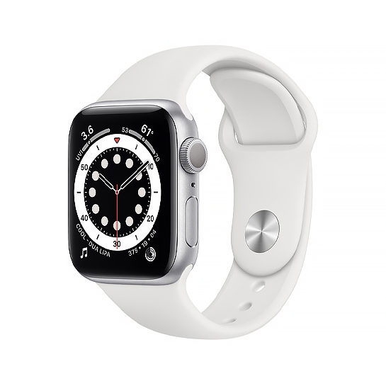 Смарт-часы Apple Watch Series 6 40mm Silver Aluminum Case with White Sport Band - цена, характеристики, отзывы, рассрочка, фото 1