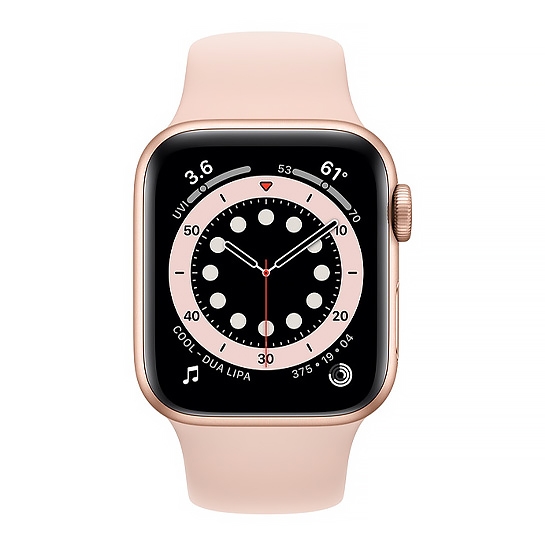 Смарт-годинник Apple Watch Series 6 44mm Gold Aluminum Case with Pink Sand Sport Band - ціна, характеристики, відгуки, розстрочка, фото 2