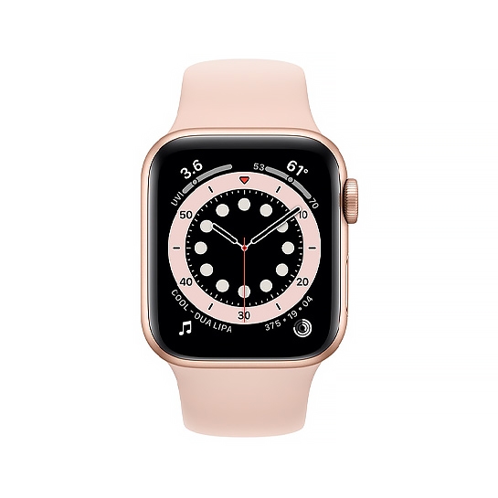 Смарт-часы Apple Watch Series 6 40mm Gold Aluminum Case with Pink Sand Sport Band - цена, характеристики, отзывы, рассрочка, фото 2